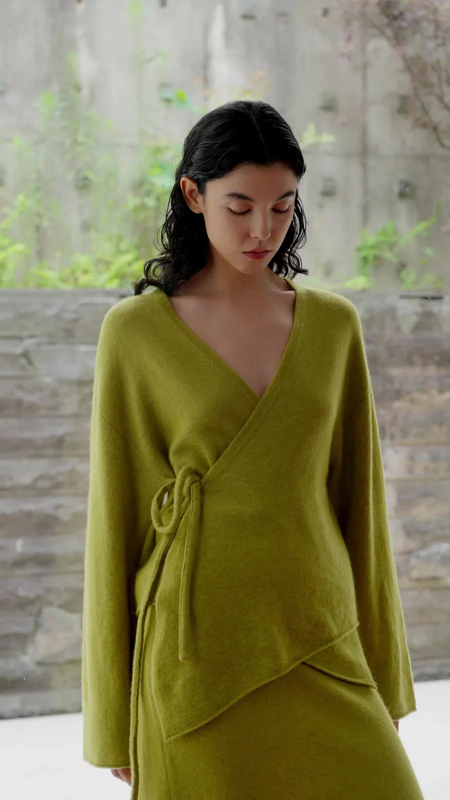 ZYNNI Elegant Wool Cashmere Wrap Sweaters