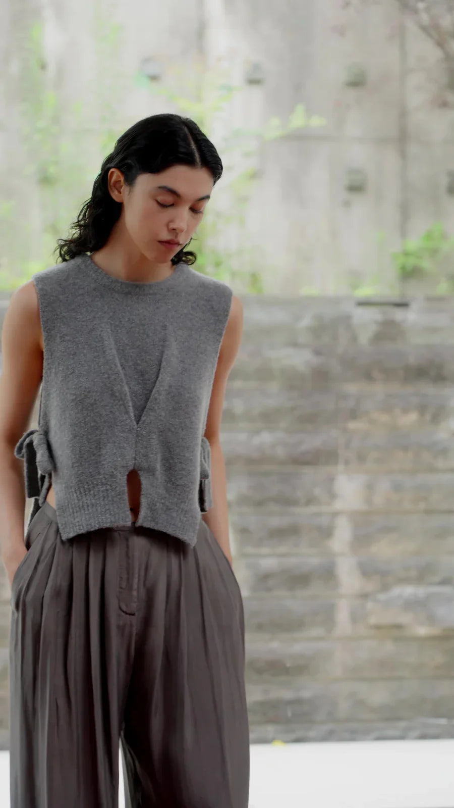 ZYNNI Stylish Boucle Wool Vests for Women