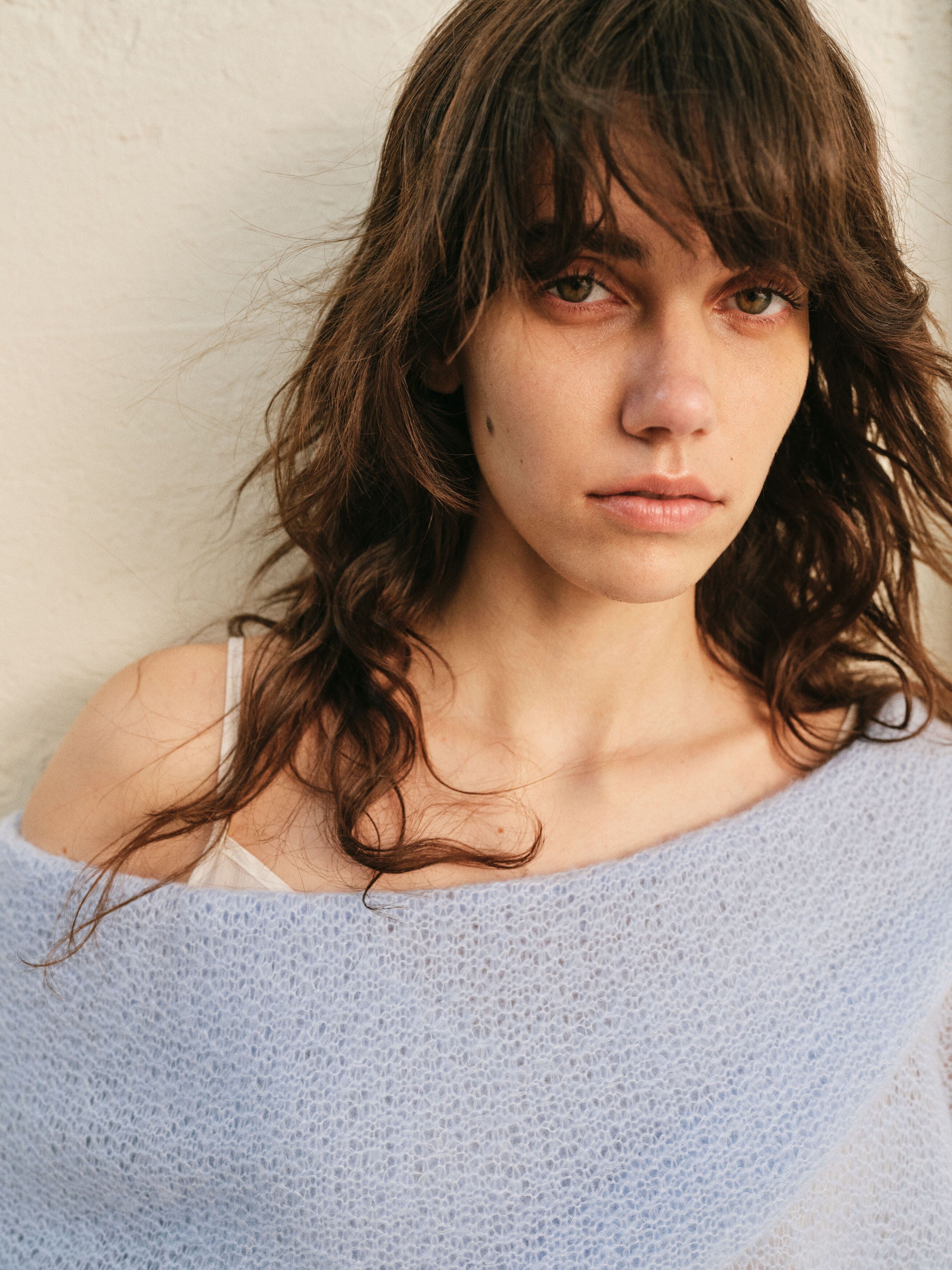 LOOP KNIT OVERSIZED LAPEL TOP