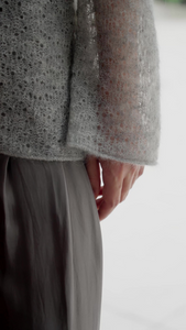 mohair knitted lace top Sale Online
