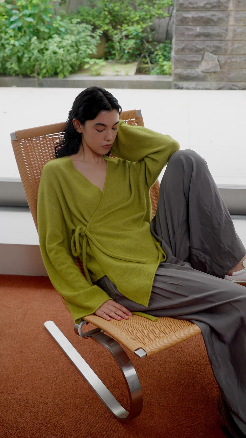 womens olive green cardigan